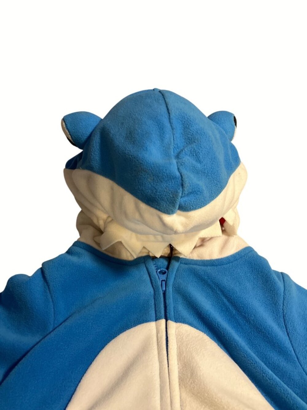 Carters Baby Shark Costume Blue and White Fleece Hooded Two Piece Set 18M - Picture 6 of 12